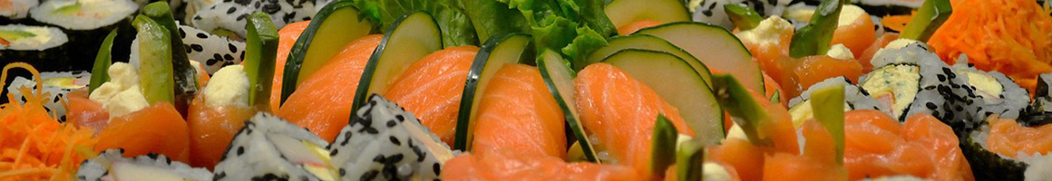 Eating Japanese Sushi at Mama's Sushi & Teriyaki restaurant in Galt, CA.